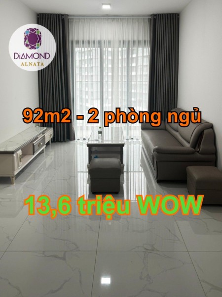 Căn hộ 2 phòng ngủ 92m2 tại Diamond Alnata Giá 13,6 triệu