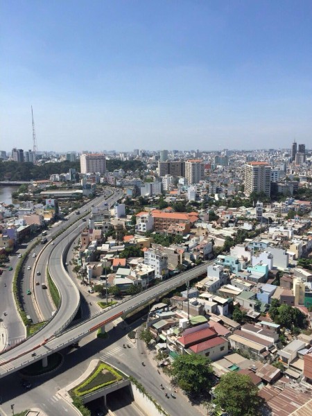 CC Riverside 90 Nguyễn Hữu Cảnh, P 22, Quận Bình Thạnh cho thuê căn hộ 60m2, 2PN 1WC