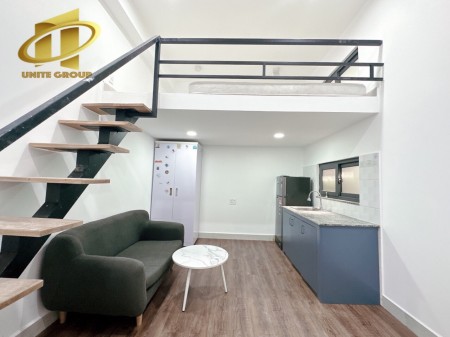 Căn hộ duplex cửa sổ đầy đủ nội thất - Gần chợ Bà Chiểu, ngã 4 Hàng Xanh.