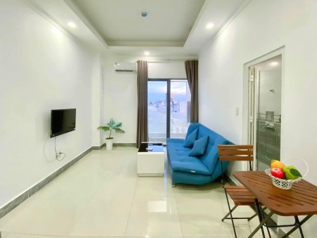 Cho thuê căn 1PN ban công, full nội thất máy giặt riêng ngay Nguyễn Văn Linh, gần Phú Mỹ Hưng, Q4, 60m2, 1 phòng ngủ, 1 toilet