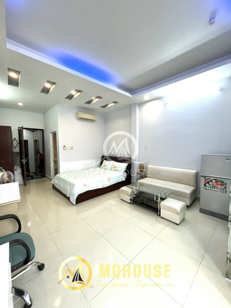 Cho thuê căn hộ studio tách bếp cao cấp ban công full nội thất gần Cầu Thị Nghè, Nguyễn Cửu Vân