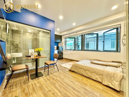 Cho thuê căn hộ studio new 100% ngay bờ kè Hoàng Sa - nội thất mới keng - style thiết kế hiện đại