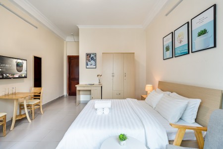 Cho thuê Căn hộ Studio Ban Công Full NT Quận 1, 30m2, 1 phòng ngủ,