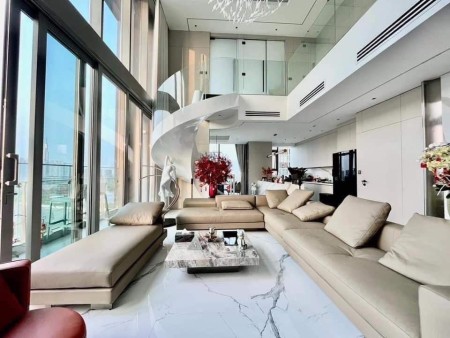 Thuê Duplex thông tầng Empire City View Bitexco, sông siêu đẹp - 4PN - 204m2 -NT cao cấp - Giá 8000$