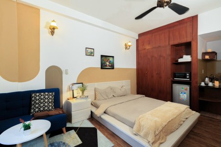 Căn Hộ 1PN + 1PK Balcon Máy Giặt Riêng 40m2 Gần D&D Tower, Chợ Bến Thành, Takashimaya