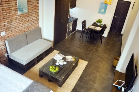 Cho thuê căn hộ gần Công Viên 23 Tháng 9, Công Viên Tao Đàn, và Ngã Năm Cống Quỳnh, 40m2, 1 phòng ngủ, 1 toilet