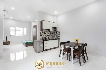 Cho thuê căn hộ 1 PN Tách Bếp 45m2, Võ Văn Kiệt Q1, Đầy đủ nội thất, Không chungchủ, Cho nuôi Pet