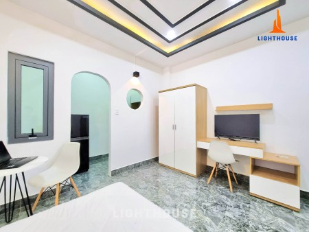 Cho thuê căn hộ dịch vụ, studio, full nội thất, 35m2, 35m2, 1 phòng ngủ, 1 toilet