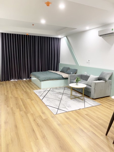 Cho thuê căn hộ view biển 60m2, có phòng ngủ riêng, full nội thất
