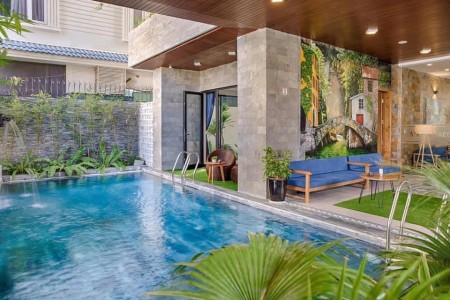 Cho thuê căn hộ đẹp 2PN có hồ bơi ngay biển Mỹ Khê gần Nguyễn Văn Thoại