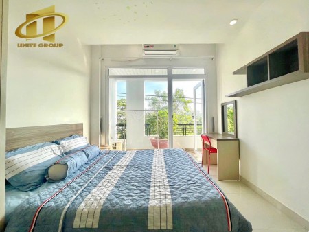 Căn hộ 1 phòng ngủ ban công full nội thất,máy giặt riêng gần chợ Bà Chiểu, Cầu Bông