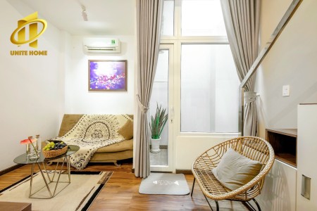 Căn hộ gác cao thiết kế hiện đại full nội thất cao cấp gần Ngã Tư Hàng Xanh, cầu Thị Nghè