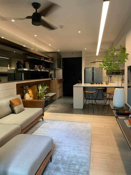 Apartment 1PN Minimalism Colab Industrial Design nhiều mảng xanh hiện đại ngay Thảo Điền Green