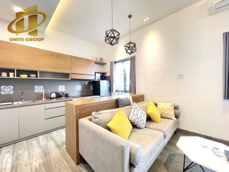 Giảm ngay 500k - 1triệu cho Căn hộ 1PN Vách ngăn cửa sổ lớn to bự Full nội thất