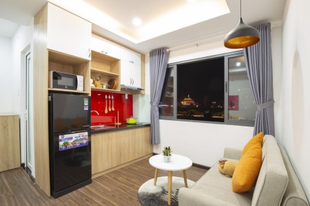 Căn hộ 1PN, 1 phòng khách, 1 sân vườn, gần chợ Hạnh Thông Tây