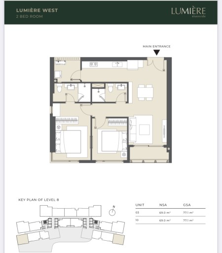 Vào ở ngay căn 2Pn diện tích lớn nhất Lumiere Riverside chỉ 22 triệu