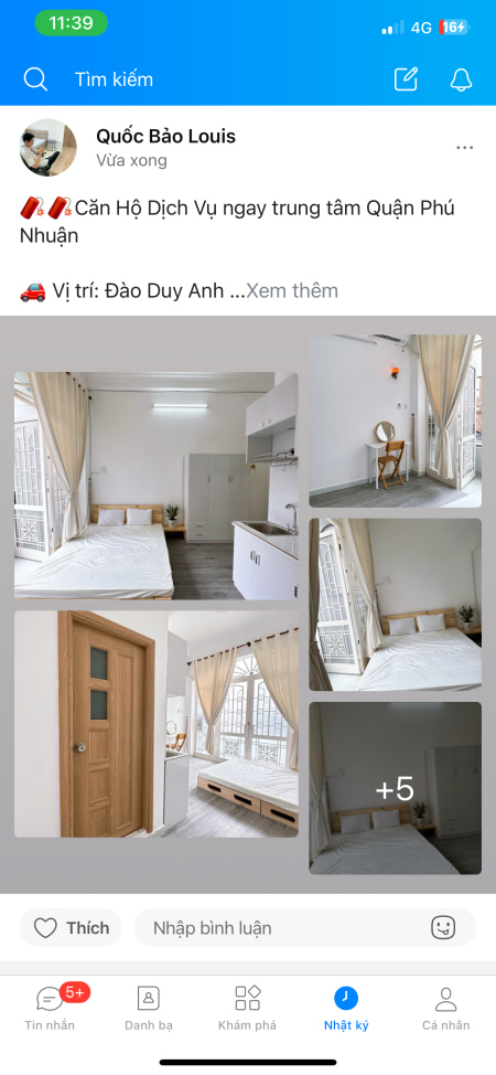 Căn Hộ Dịch Vụ ngay trung tâm Quận Phú Nhuận