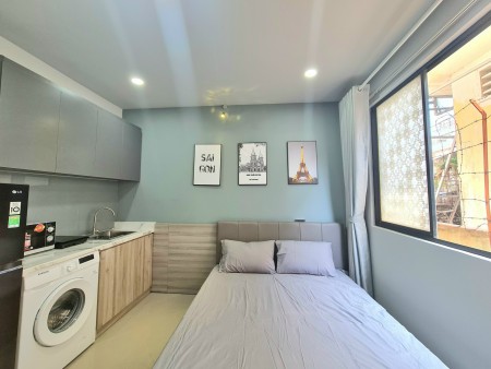 Trống sẵn căn Studio cửa sổ to full nội thất ngay cầu Ông Lãnh Quận 1