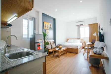 Căn hộ mini cho thuê gần tòa nhà Viettel giá chỉ 6tr