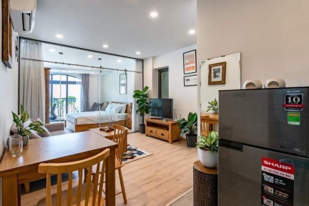 Căn hộ phòng ngủ riêng, ban công, 50m2, Cao Thắng bờ kè Trường Sa, Cầu Công Lý, Chợ Tân Định