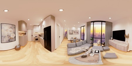 Cho thuê căn góc 2PN 2WC full nội thất mới tòa Imperia dự án Vinhomes Smart City