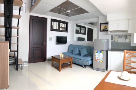 Căn Hộ Gác Cao full Nt máy giặt riêng, gần TDT, RMIT, UFM. Tiện đi kHu chế xuất, quận 4 và tt