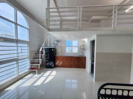 Căn hộ có gác Trần Trọng Cung, Quận 7, giờ giấc tự do, gần Đại học tài chính Marketing