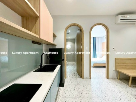 CHO THUÊ CĂN HỘ 1PN CAO CẤP NỘI THẤT FULL, THIẾT KẾ SANG TRỌNG, BAN CONG - CỬA SỔ