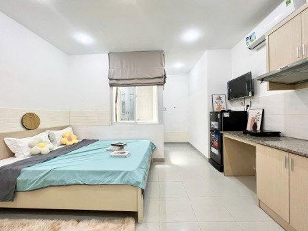 CHO THUÊ CĂN HỘ STUDIO FULL NỘI THẤT, THOÁNG MÁT - GẦN CHỢ