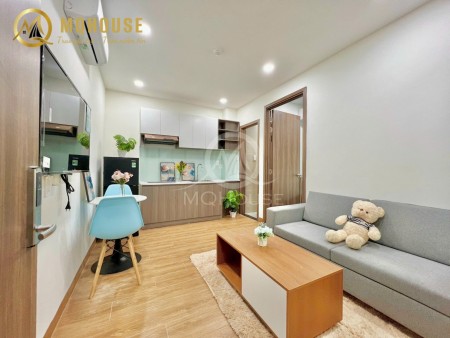 Cho thuê căn hộ 1 phòng ngủ 30m2 full NT tông gỗ có thang máy hầm xe gần Sân Bay Tân Sơn Nhất