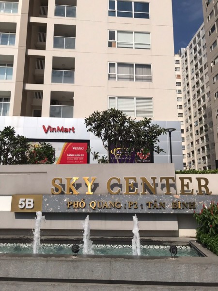 Cho thuê SKY CENTER Tân Bình với 75m2, 2pn, 2wc, Nội thất đầy đủ, nhà đẹp