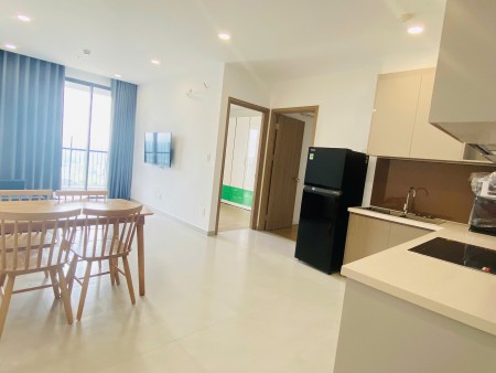 CHO THUÊ CĂN HỘ 2PN+2WC TẦNG 9 VIEW THOÁNG, RÈM, 2 MÁY LẠNH, BAO PQL CHỈ 7,5 TRIỆU/THÁNG - BĐS HAPPY