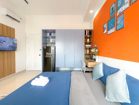 Cho thuê Căn hộ Studio full nội thất giá rẻ quận 8 - cửa sổ lớn
