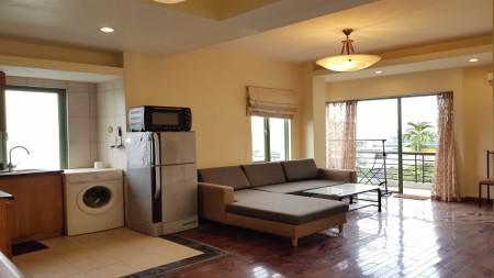 Cho thuê căn hộ dịch vụ tại Âu Cơ, Tây Hồ, 65m2, 1PN, đầy đủ nội thất, ban công, view thoáng