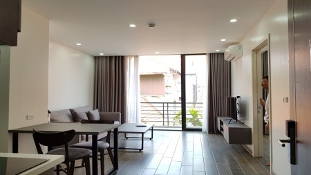 Căn hộ 50m2, 1PN tại Tô Ngọc Vân, Tây Hồ, ban công, đầy đủ nội thất hiện đại