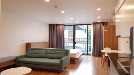 Cho thuê căn hộ dịch vụ tại Trịnh Công Sơn, Tây Hồ, 45m2, 1PN, đầy đủ nội thất đẹp hiện đại