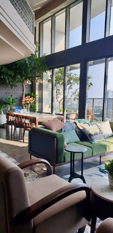 Opera cho thuê duplex 3PN đầy đủ nội thất, tầng cao - View sông Sài Gòn & Quận 1