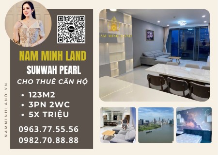 Hải Yến 0963775556 - cho thuê căn hộ Sunwah Pearl 3 phòng ngủ, view đẹp nhất Thủ Thiêm + sông SG