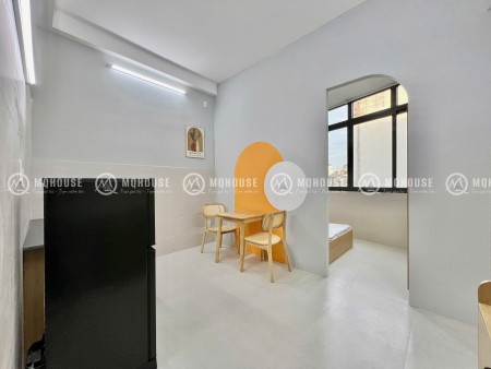 Cho thuê căn hộ studio tách bếp – Thang máy, nhà mới 100%, gần sân bay – CV Gia Định
