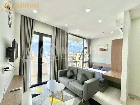 Studio bancol xinh xinh - Nhà mới, thang máy, tiện nghi hết nấc - Gần Điện Biên Phủ