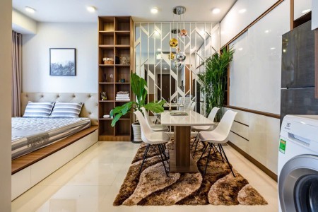Cho Thuê ở liền căn hộ Studio The Tresor Quận 4