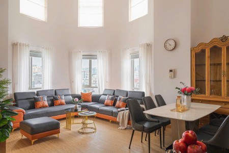 Cho thuê căn hộ penthouse duplex 4Pn Saigon Pavillon Full nội thất cao cấp 43Tr Tel 0942811343