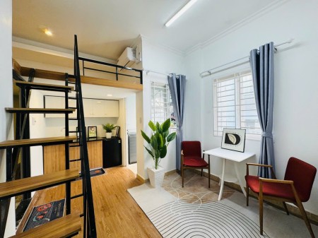 Cho thuê căn hộ Duplex ban công full nội thất gần sân bay Tân Sơn Nhất_Công viên Gia Định Tân Bình