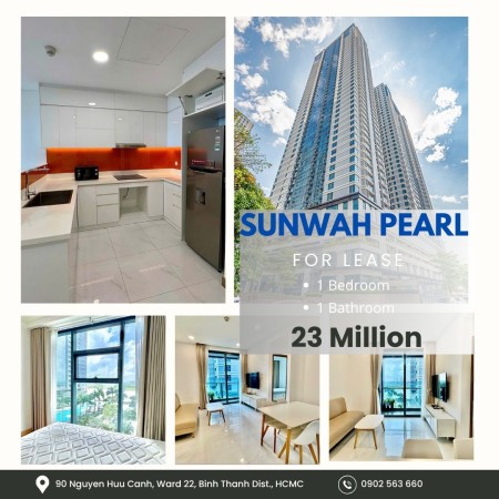 Sunwah Pearl - Cho thuê 1PN - tầng cao, view sông SG