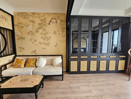 Cho thuê căn hộ ở kết hợp văn phòng 51m2- Tầng cao có ban công thoáng - Đủ nội thất mới 14.5 tr