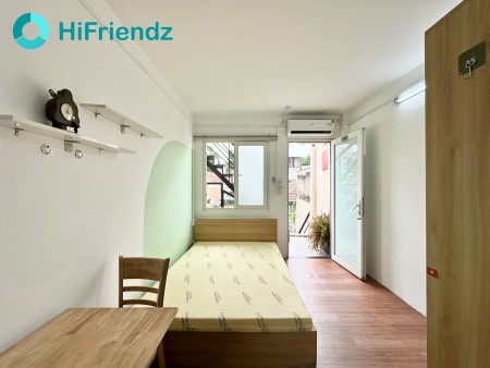 Cho thuê phòng có Ban công 25m2 - gần các trường Đại Học UEH, Sư Phạm, Hồ Con Rùa, Phố Đi Bộ, Bitexc