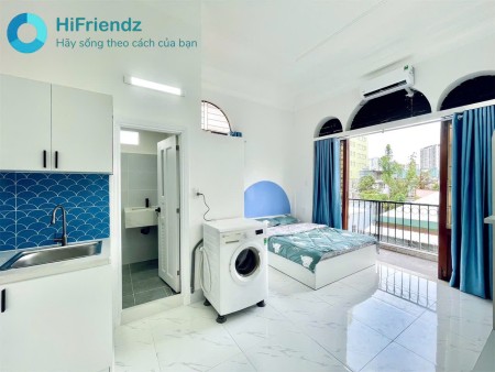 Siêu phẩm có 102 - Studio bancol 35m2 - Nội thất hiện đại, máy giặt riêng - Ngay Nguyễn Xí