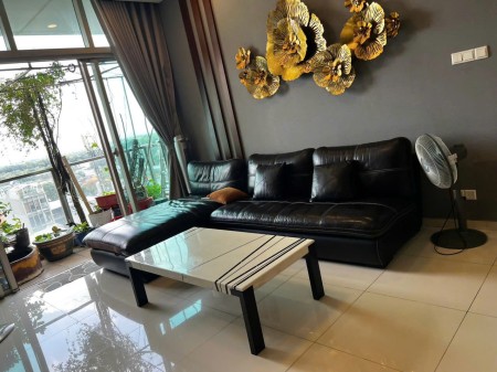 Thuê CHCC The Vista, Q.2 (101m2, 2pn, giá 22.5tr/th ) lầu cao view sông thoáng, Free xuất oto