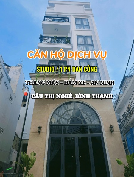 Căn Hộ Mới, Full Nội Thất Thoáng Mát. Ngay Cầu Thị Nghè - Quận 1. Thang Máy, Hầm Xe. Giá Thật.