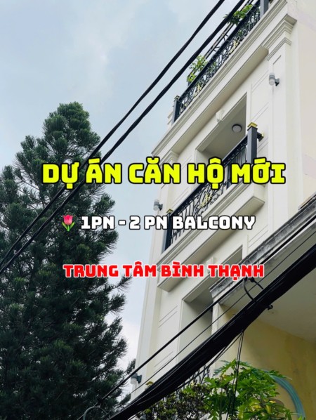 Căn Hộ 2 Phòng Ngủ, 2 WC, Balcony Rộng 75m2. Full Nội Thất, Giặt Riêng. Trung Tâm Bình Thạnh.